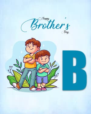 Basic Alphabet - Brother's Day post