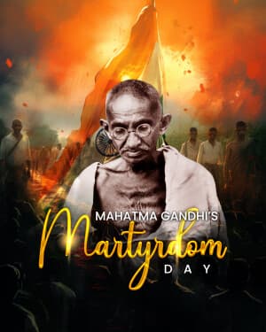 Gandhi’s Martyrdom Day - Exclusive Post event advertisement