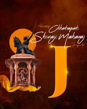 Special Alphabet - Chhatrapati Shivaji Maharaj Jayanti event advertisement