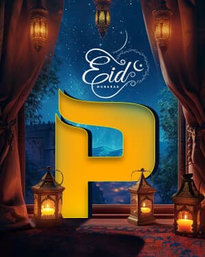 Premium Alphabet - Eid al Fitr poster Maker