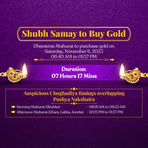 Jewellery Muhurat advertisement banner