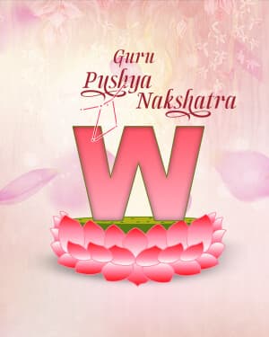 Basic Alphabet - Guru Pushya nakshatra festival image