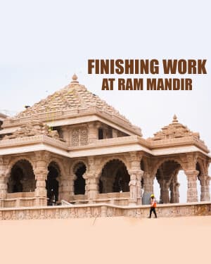 Ram Mandir Pran Pratishtha Instagram banner