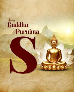 Basic Alphabet - Buddha Purnima event advertisement