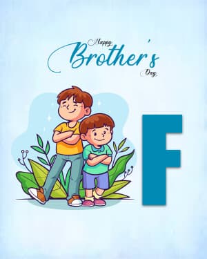 Basic Alphabet - Brother's Day poster Maker