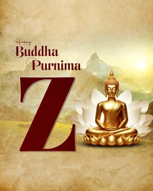 Basic Alphabet - Buddha Purnima poster