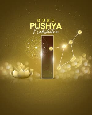 Premium Alphabet - Guru pushya nakshatra flyer