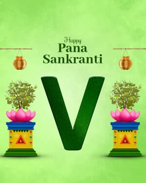 Special Alphabet - Pana Sankranti flyer