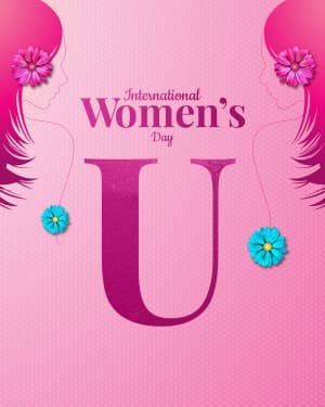 Basic Alphabet - International Women's Day greeting image