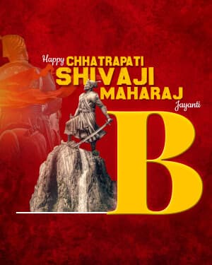 Special Alphabet - Chhatrapati Shivaji Maharaj Jayanti event poster