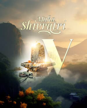 Premium Alphabet - Maha Shivaratri advertisement banner