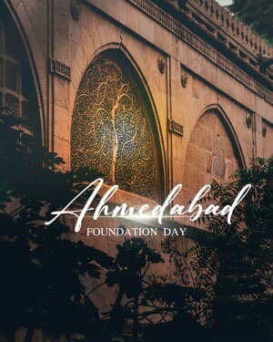 Exclusive Collection - Ahmedabad Foundation Day event advertisement