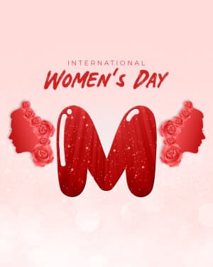 Premium Alphabet - International Women's Day graphic