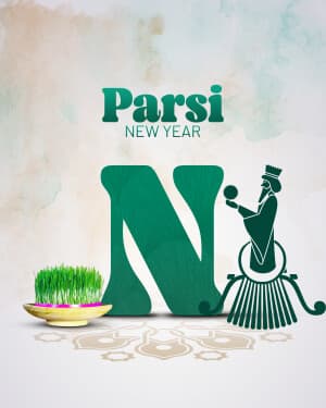 Special Alphabet - Parsi New year whatsapp status poster