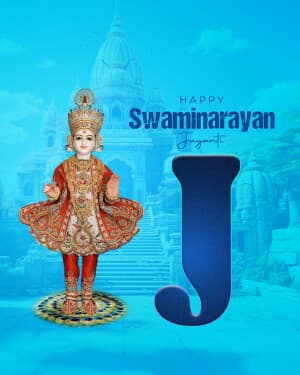 Special Alphabet - Swaminarayan Jayanti graphic