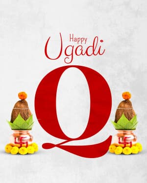 Special Alphabet - Ugadi marketing poster