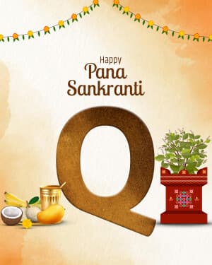 Special Alphabet - Pana Sankranti event advertisement