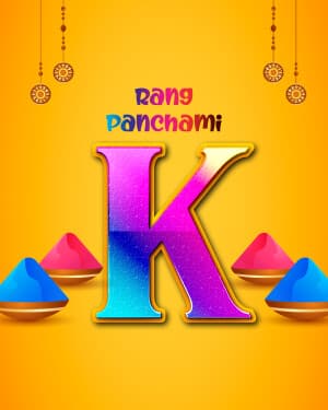 Premium Alphabet - Rang Panchami marketing flyer