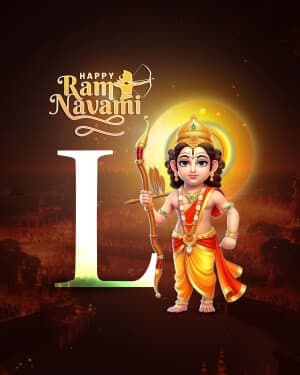 Premium Alphabet - Ram Navami creative image