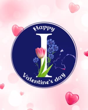 Valentine's Day Premium Alphabet illustration