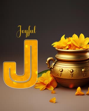 Exclusive Alphabet - Ugadi graphic