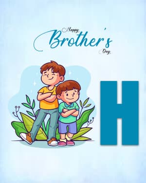 Basic Alphabet - Brother's Day illustration