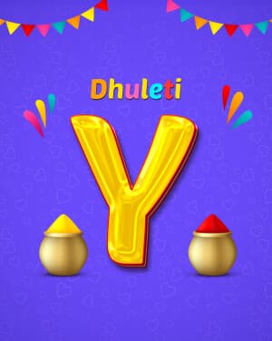 Special Alphabet - Dhuleti flyer