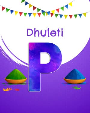 Premium Alphabet - Dhuleti advertisement banner