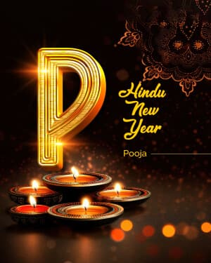 Exclusive Alphabet - Hindu New Year marketing flyer