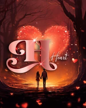 Valentine's Day Exclusive Alphabet graphic