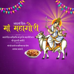 Navratri Bhog For 9 Days Instagram banner