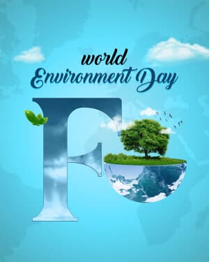 Basic Alphabet - World Environment Day advertisement banner