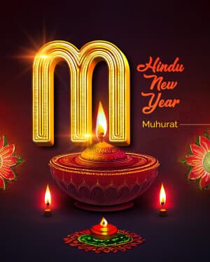 Exclusive Alphabet - Hindu New Year Facebook Poster