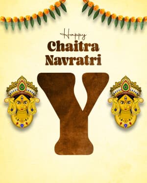 Special Alphabet - Chaitra Navratri event poster