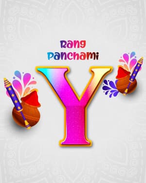 Premium Alphabet - Rang Panchami event poster