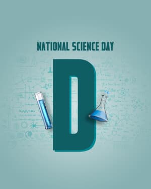 Basic Alphabet - National Science Day flyer