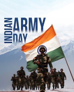 Exclusive Collection of Indian Army Day banner