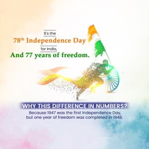 Is it 78th or 77th Independence Day? Social Media post