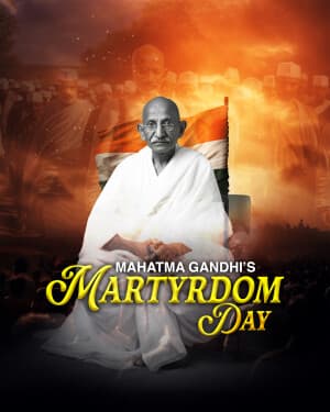 Gandhi’s Martyrdom Day - Exclusive Post poster