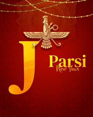 Special Alphabet - Parsi New year event advertisement