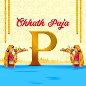 Chhath Puja Premium Theme poster Maker