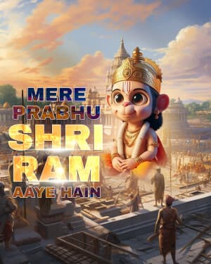 Exclusive collection of ram mandir flyer