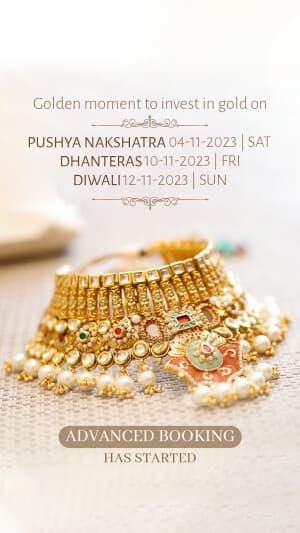 Jewellery Muhurat template