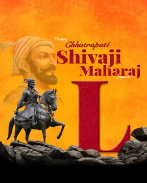 Special Alphabet - Chhatrapati Shivaji Maharaj Jayanti Instagram Post