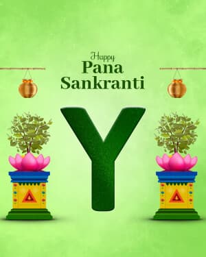 Special Alphabet - Pana Sankranti event poster