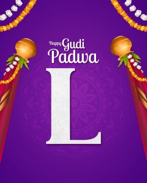 Premium Alphabet - Gudi Padwa creative image