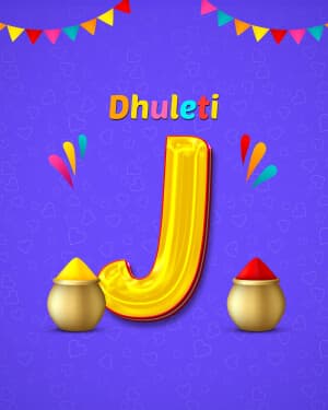 Special Alphabet - Dhuleti marketing flyer