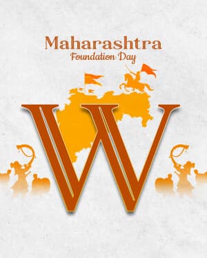 Basic Alphabet - Maharashtra Foundation Day illustration