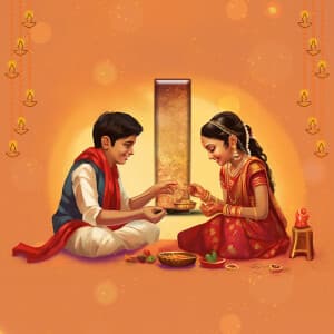 Bhai Dooj Special Theme marketing poster