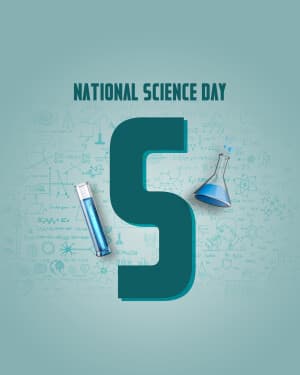 Basic Alphabet - National Science Day ad post